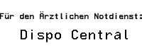 Fr den rztlichen Notdienst: Dispo Central